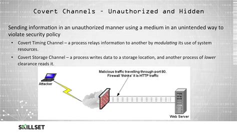 Covert Channels (CISSP Free by Skillset.com) 